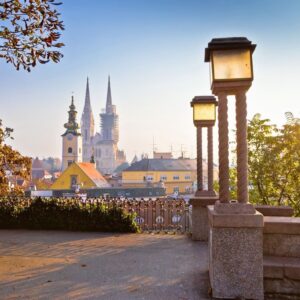 Zagreb-Cathedral-And-Zagreb-Lower-Town-Seen-From-A-Viewpoint-On-The-Upper-Town-Capital-City-Of-Croatia-In-Central-Europe-300x300