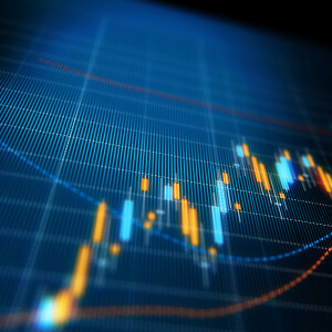 Financial and Technical Data Analysis Graph Showing Search Findings